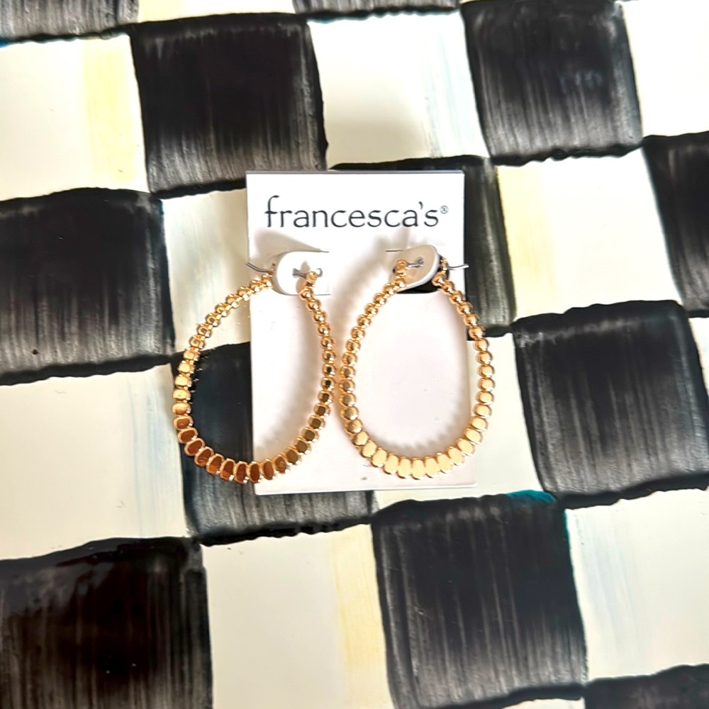Brand New!  Never been worn! Gold Earrings